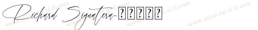 Richard Signatera字体转换